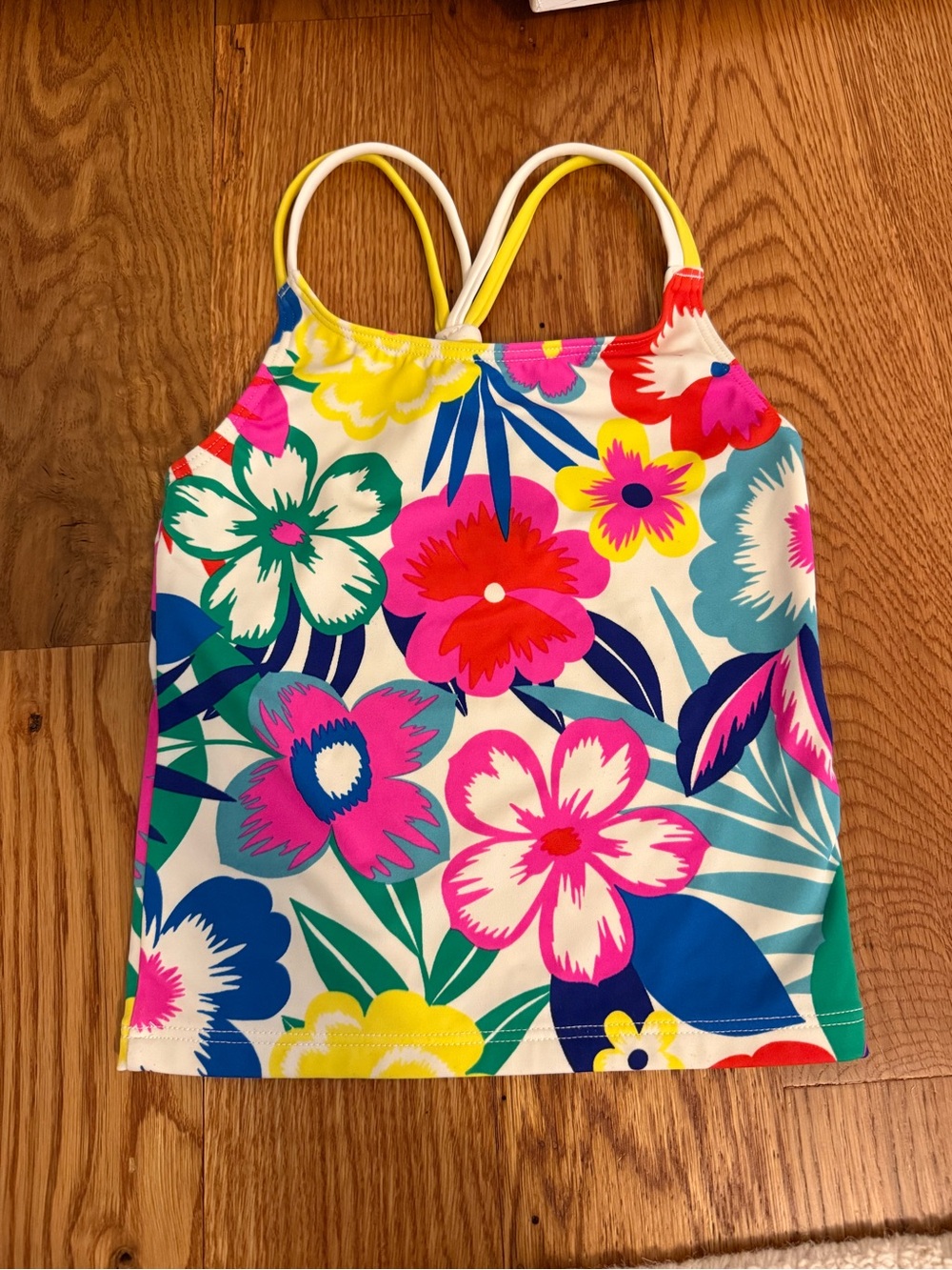 Mini Boden Girls Swim Tankini Top size 6-7 Years